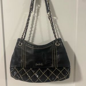 Black Carlo G over the shoulder purse